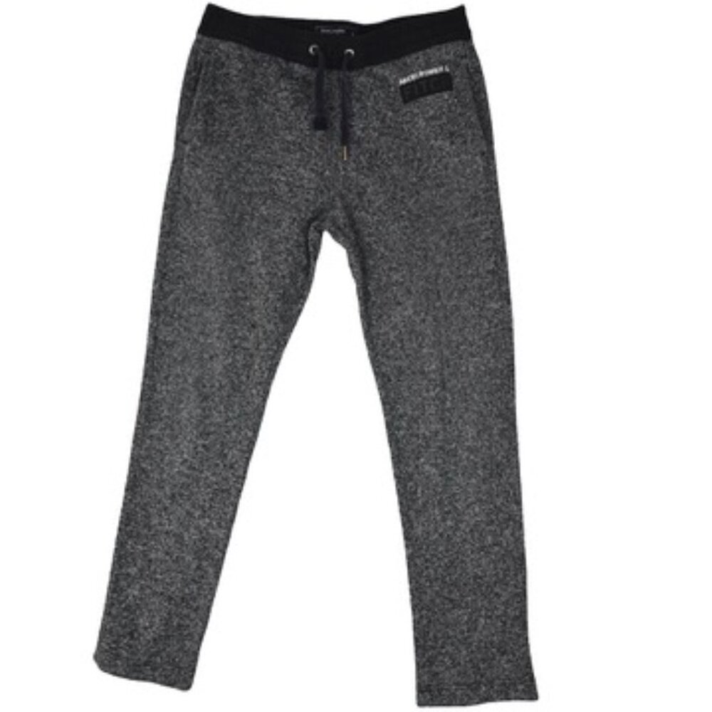 Abercrombie Jogger Gray Sweatpants Textured Drawstring Sz S Preppy